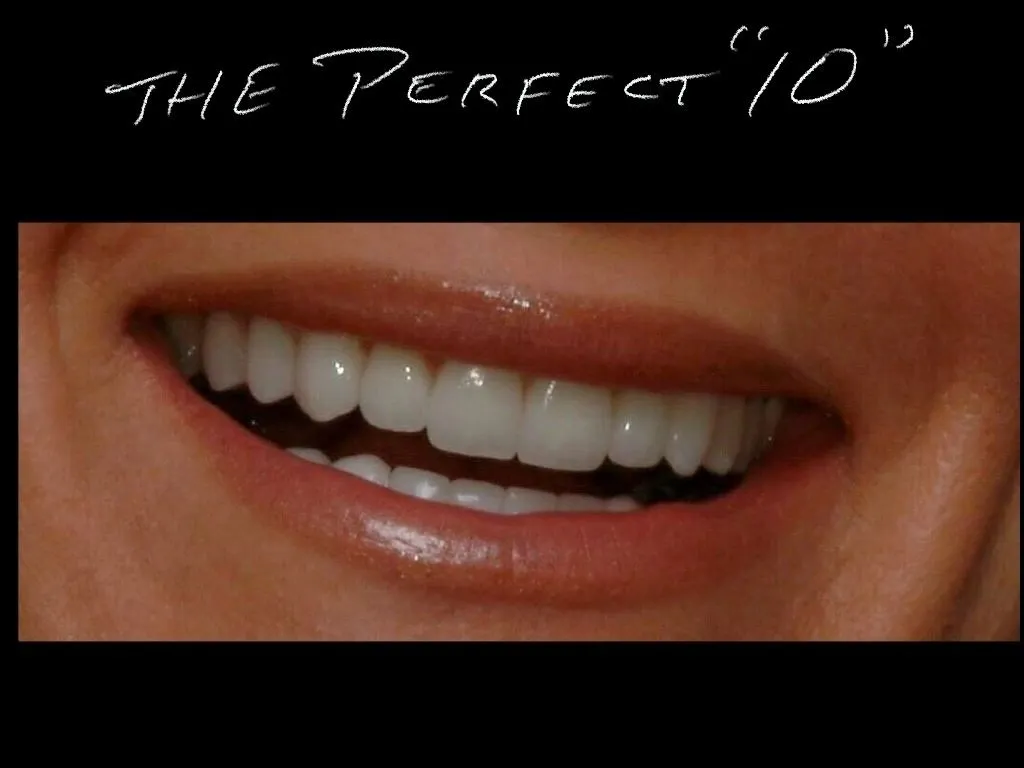 Smiling mouth with perfect teeth